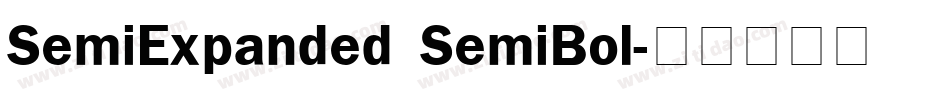 SemiExpanded SemiBol字体转换